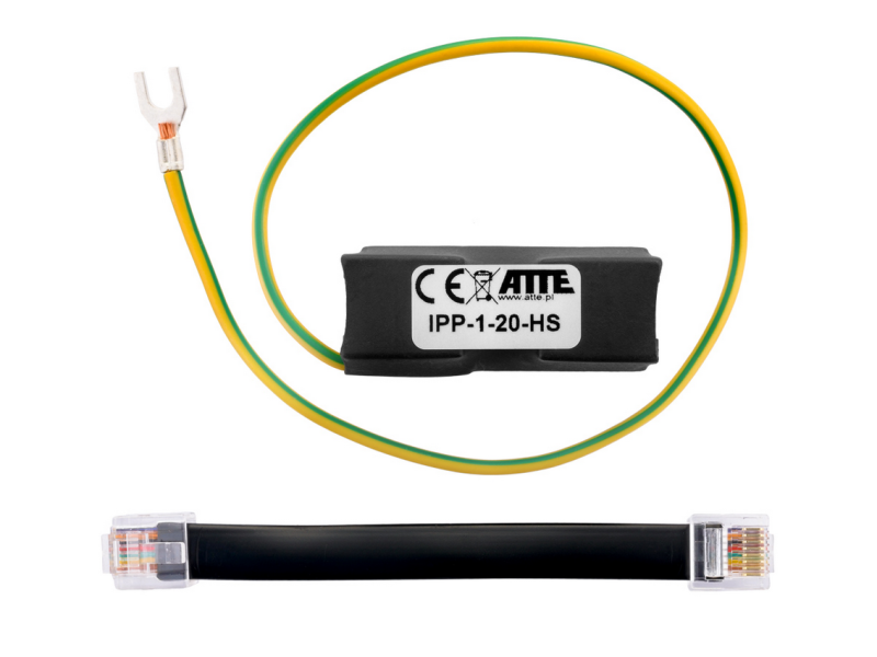 Ogranicznik przepięć dla urządzeń Gigabit Ethernet, ATTE IPP-1-20-HS